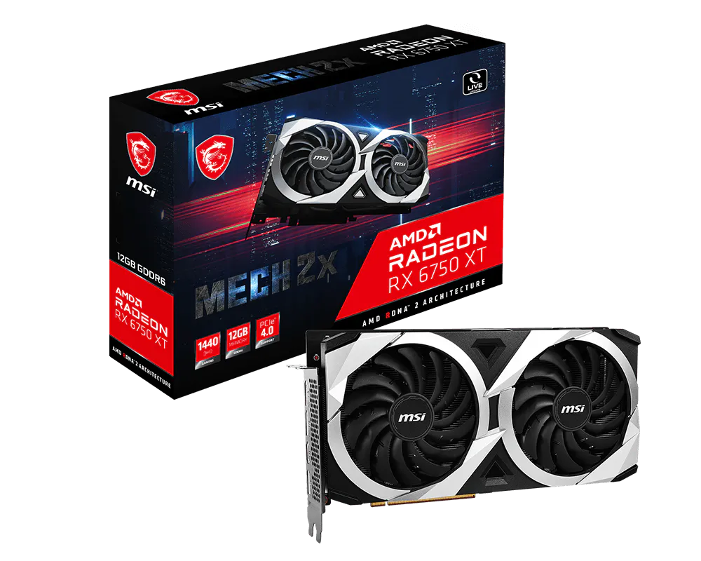 MSI Radeon RX 6750 XT MECH 2X 12G